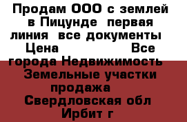 Продам ООО с землей в Пицунде, первая линия, все документы › Цена ­ 9 000 000 - Все города Недвижимость » Земельные участки продажа   . Свердловская обл.,Ирбит г.